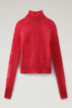 Maglieria>Woolrich Maglioncino Con Trasparenze In Misto Mohair E Lana Daniëlle Cathari / Cherry