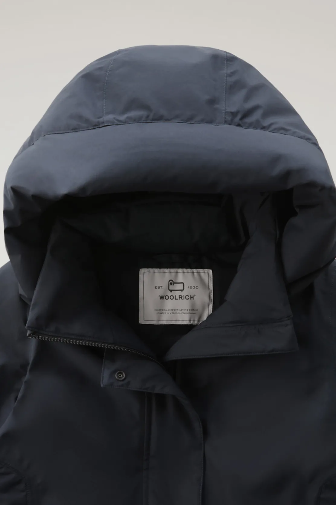 Impermeabili|Parka>Woolrich Marshall Parka Impermeabile In GORE-TEX Melton Blue