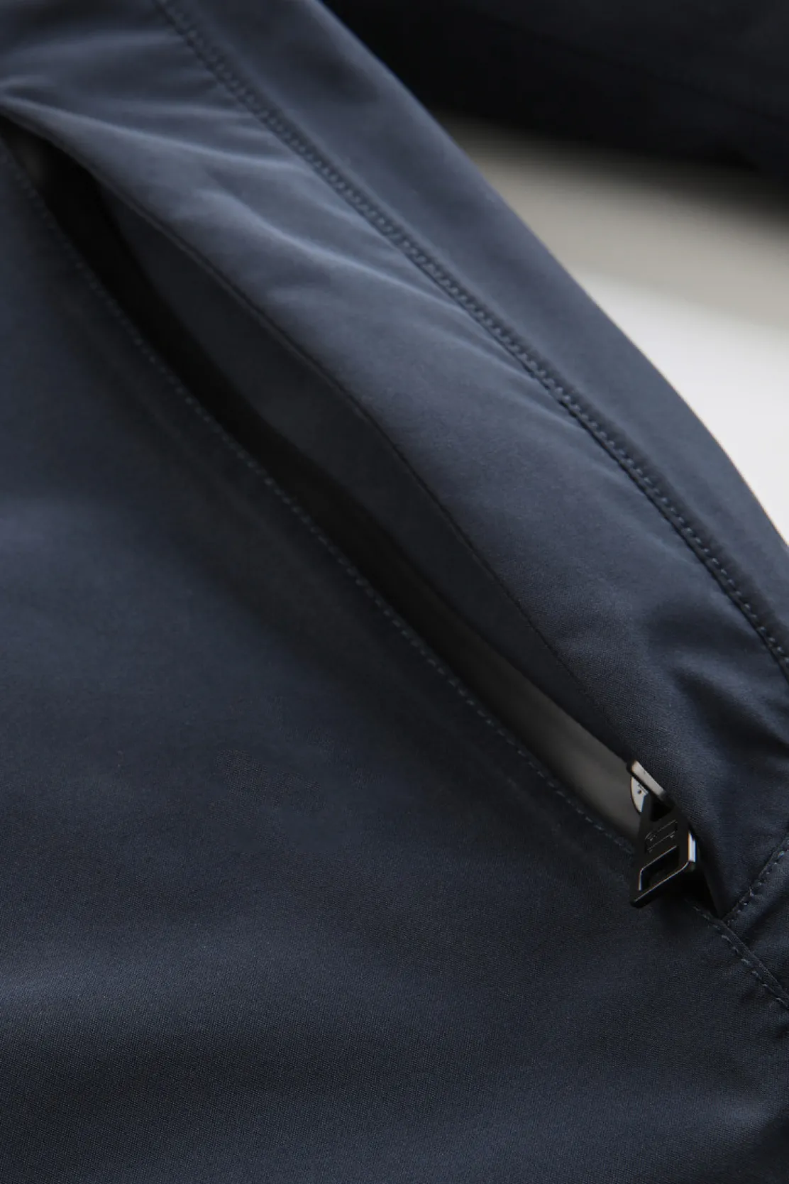 Impermeabili|Parka>Woolrich Marshall Parka Impermeabile In GORE-TEX Melton Blue