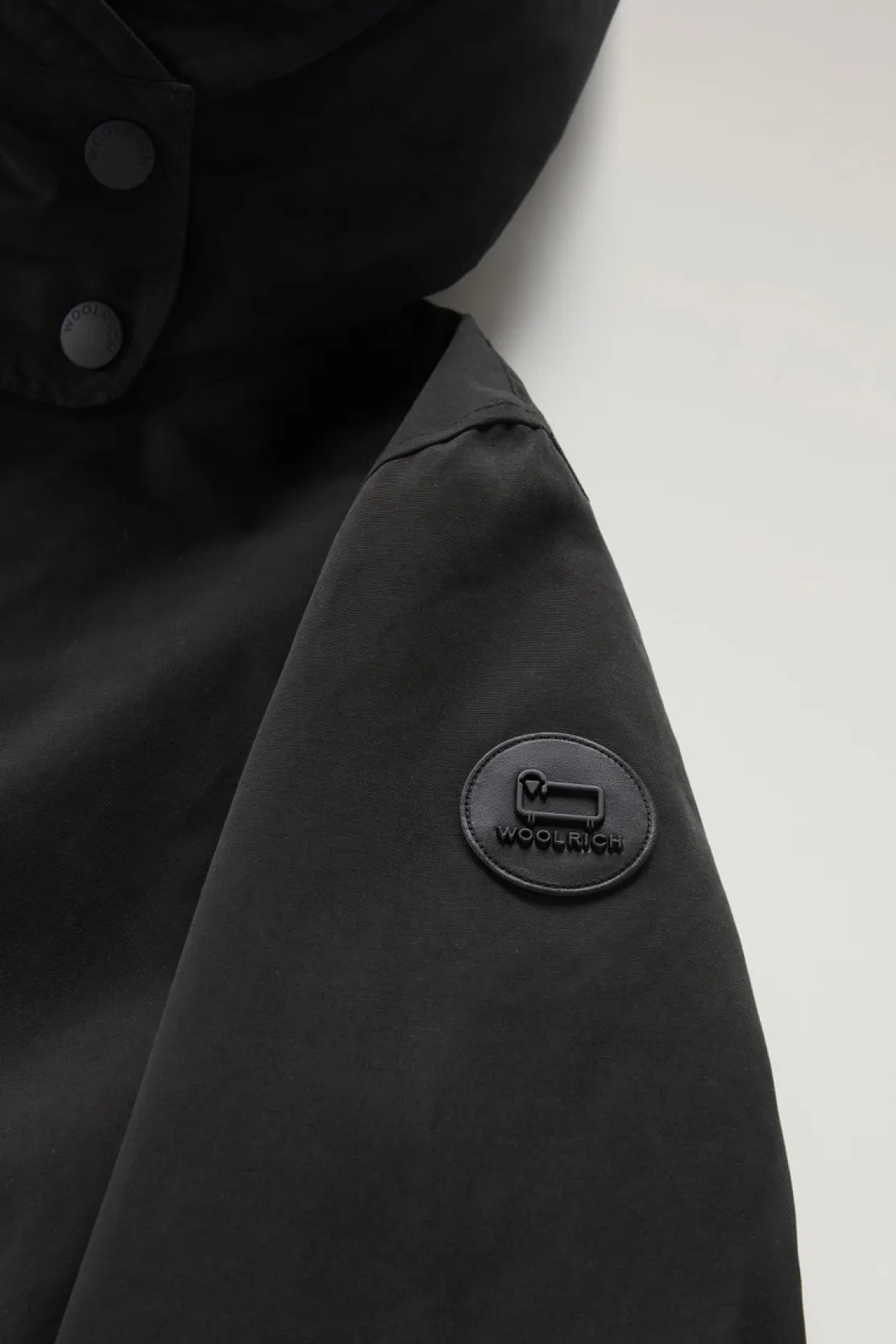 Parka>Woolrich Military Parka 3 In 1 In Ramar Cloth Con Giacca Trapuntata Removibile Black