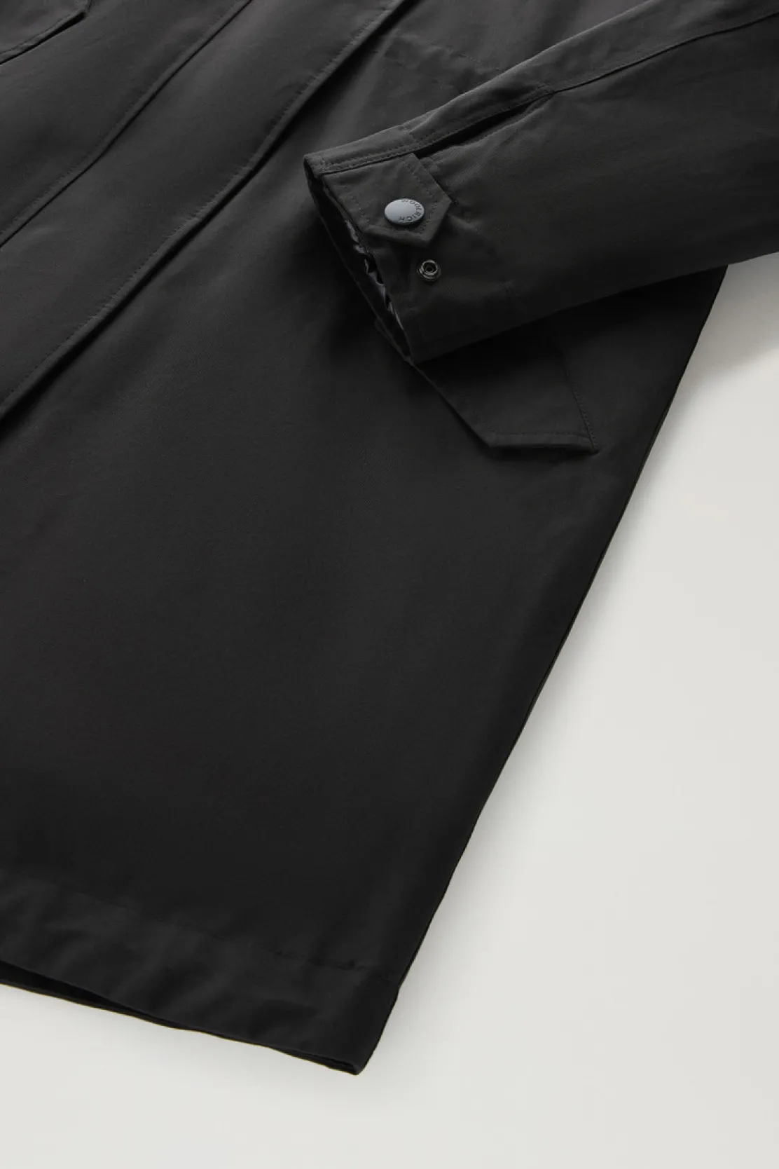 Parka>Woolrich Military Parka 3 In 1 In Ramar Cloth Con Giacca Trapuntata Removibile Black