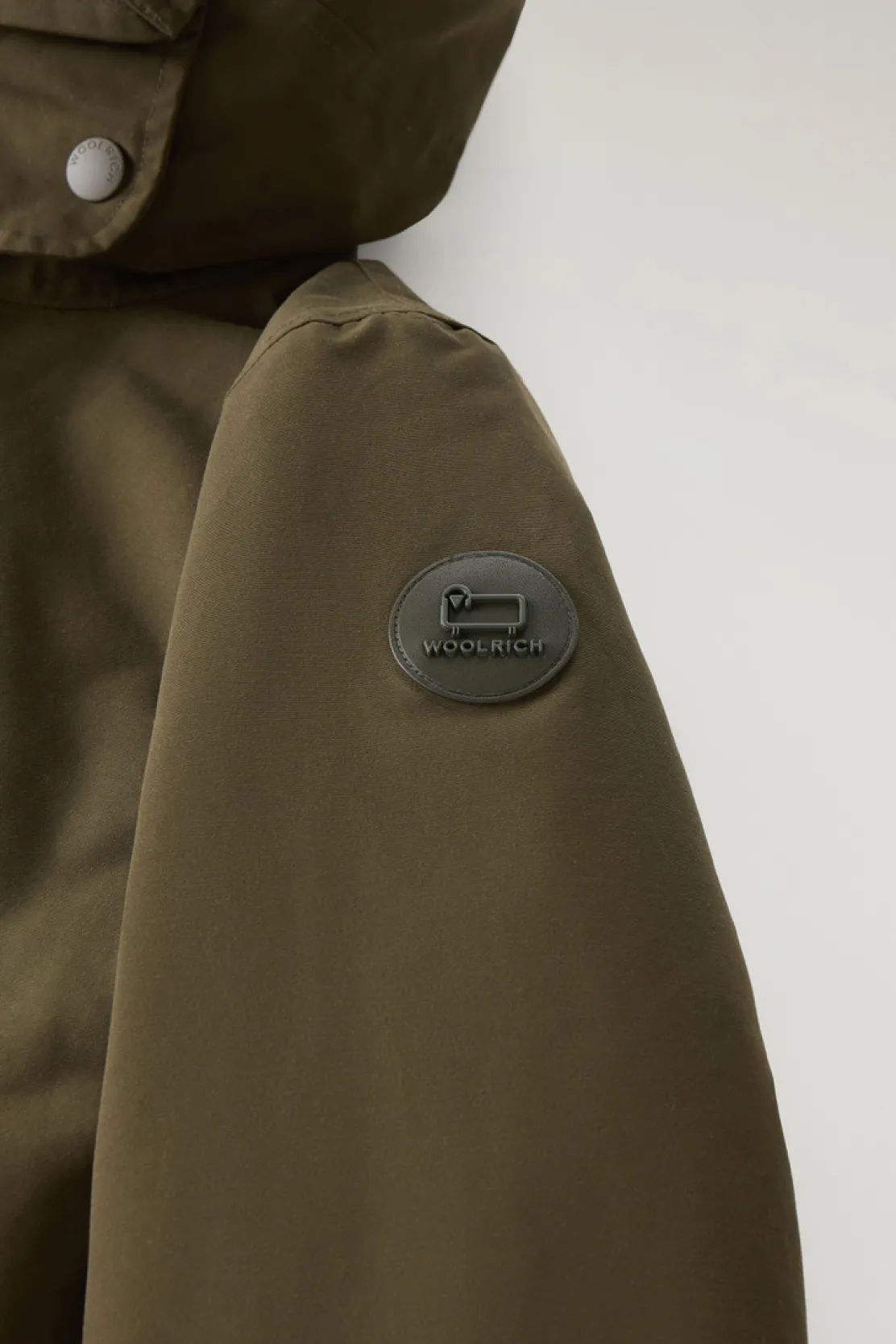 Parka>Woolrich Military Parka 3 In 1 In Ramar Cloth Con Giacca Trapuntata Removibile Dark Green