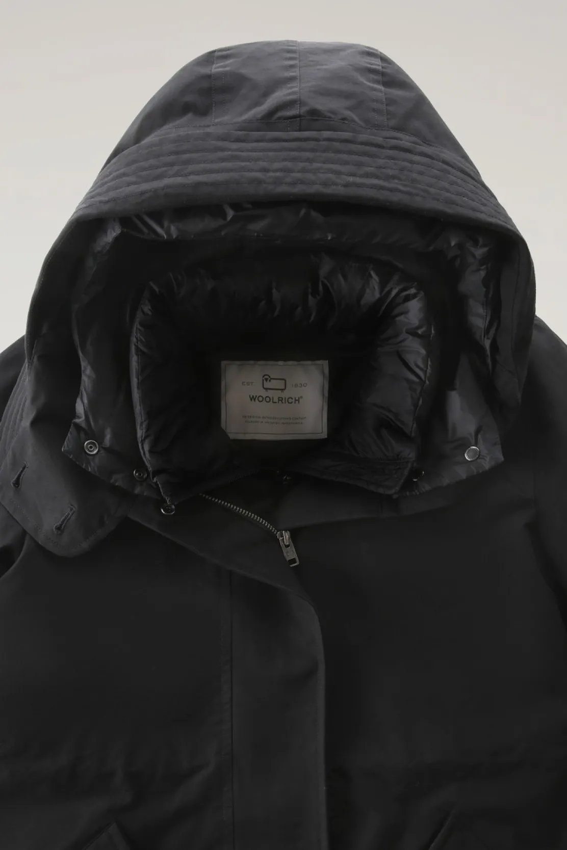 Parka>Woolrich Military Parka Lungo 3 In 1 In Eco Ramar Black