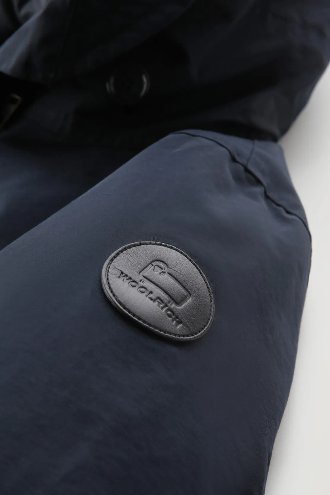 Parka>Woolrich Military Parka Lungo 3 In 1 In Eco Ramar Melton Blue