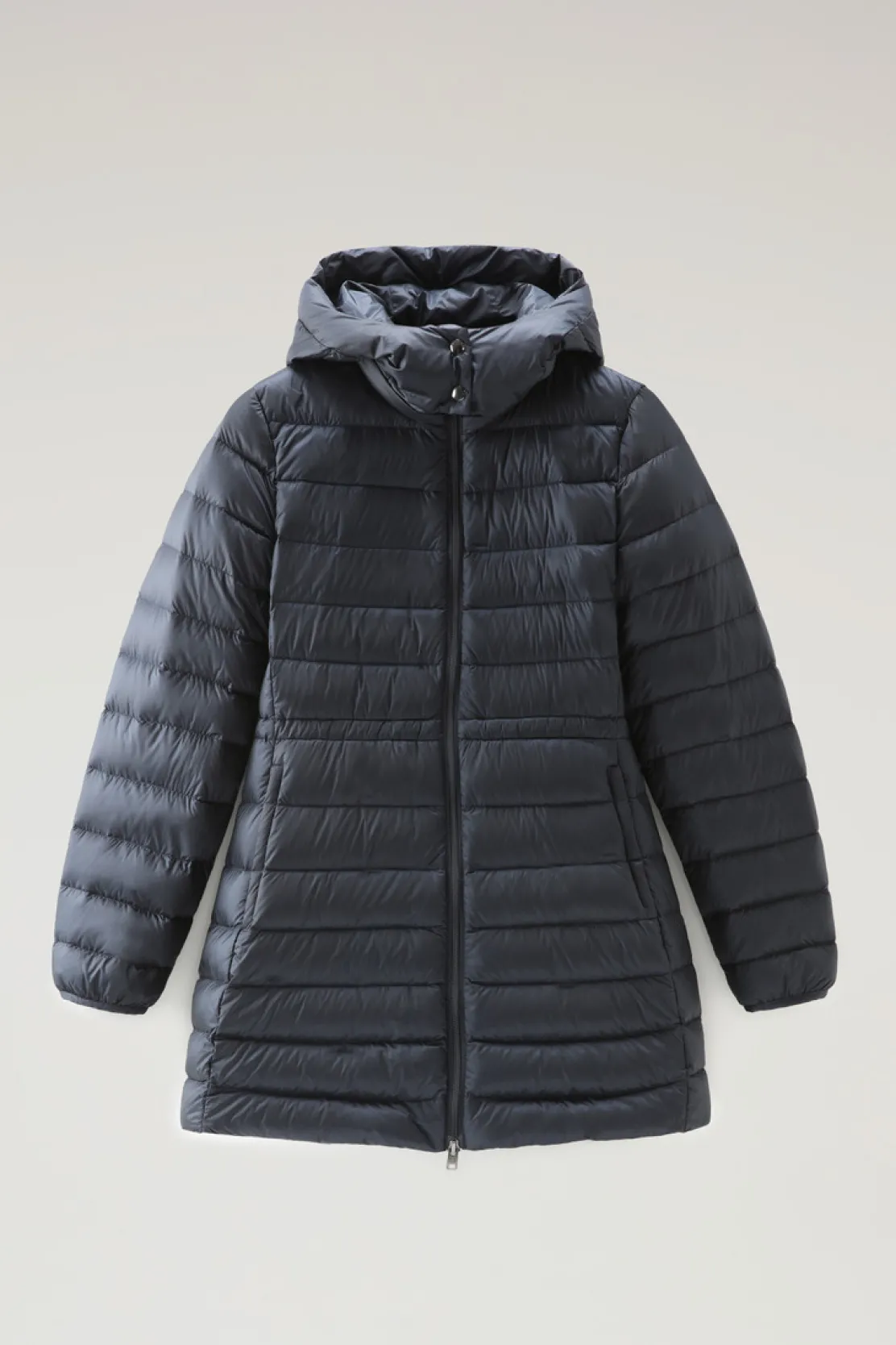 Parka>Woolrich Military Parka Lungo 3 In 1 In Eco Ramar Melton Blue