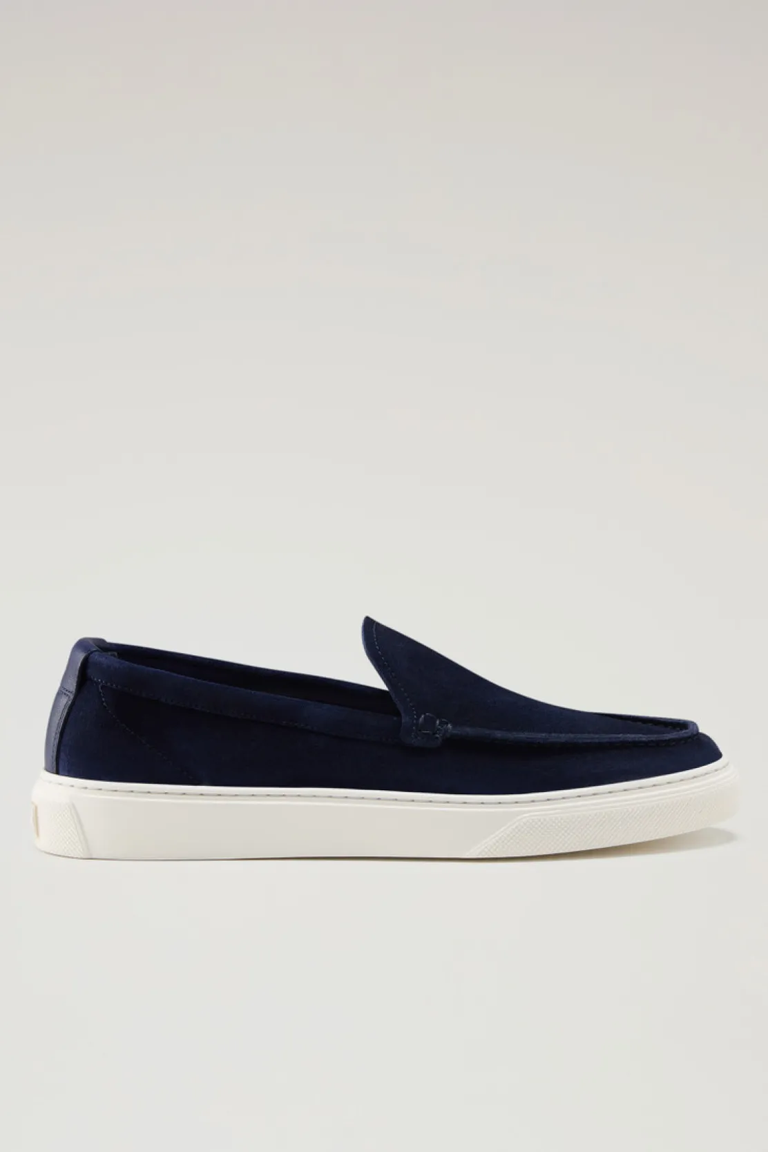 Scarpe da barca e sandali>Woolrich Mocassini In Pelle Scamosciata Blue