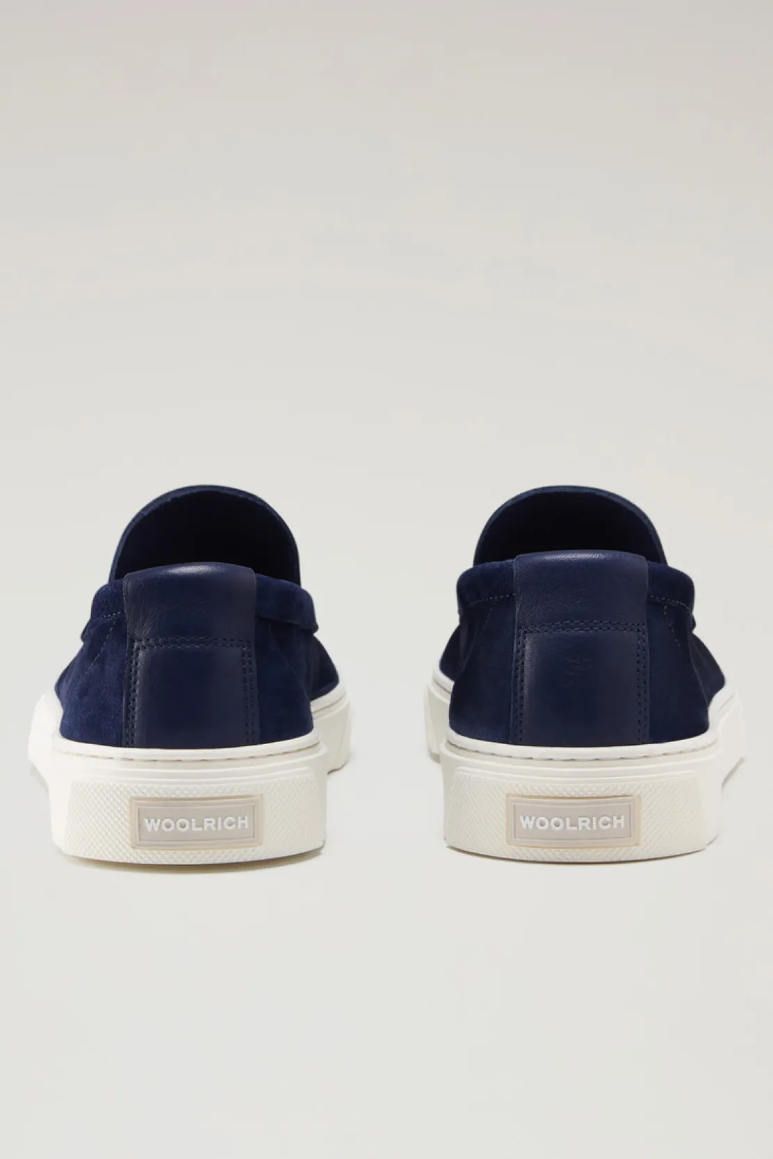Scarpe da barca e sandali>Woolrich Mocassini In Pelle Scamosciata Blue