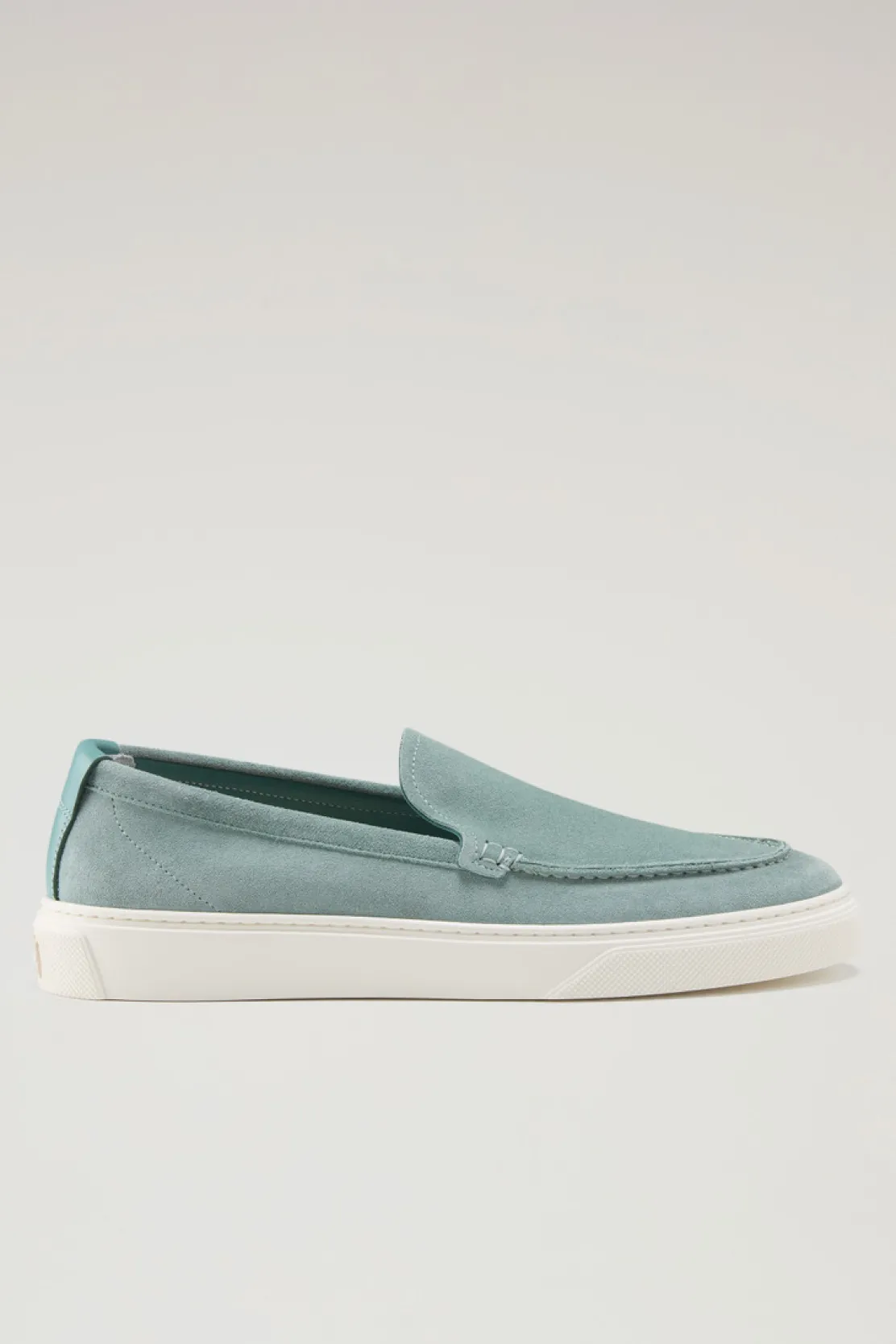Scarpe da barca e sandali>Woolrich Mocassini In Pelle Scamosciata Green