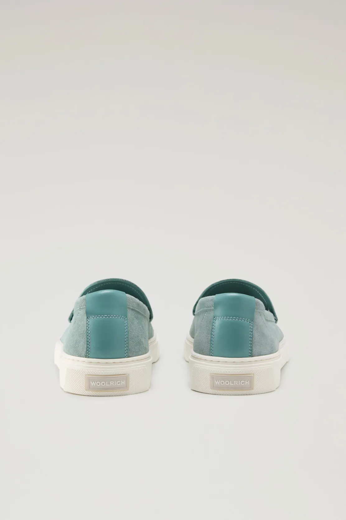 Scarpe da barca e sandali>Woolrich Mocassini In Pelle Scamosciata Green