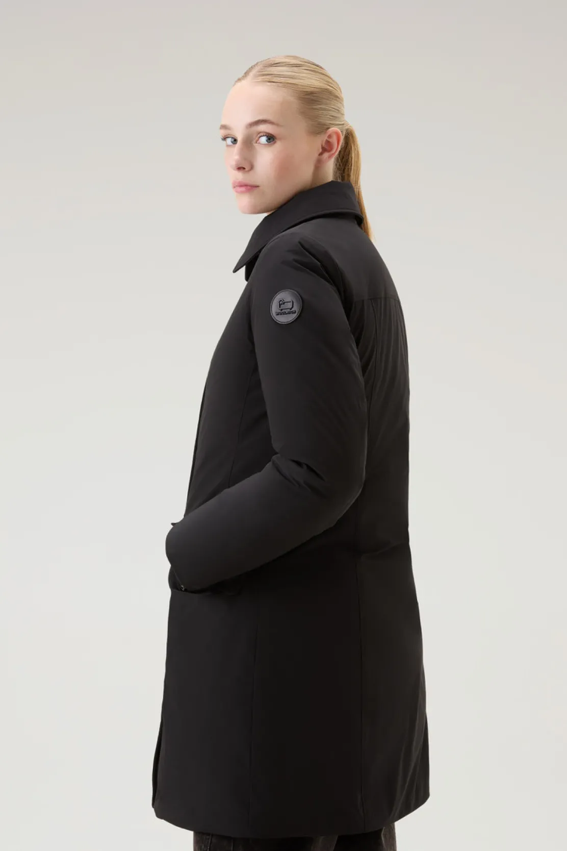 Parka>Woolrich Modern Vail Parka Con Cappuccio Staccabile Black