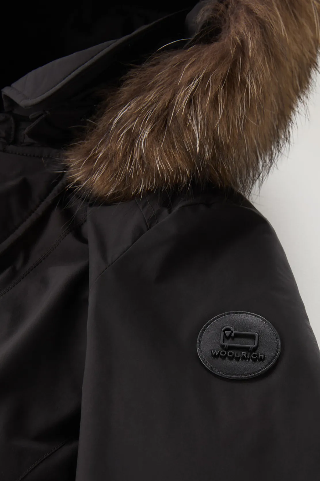 Parka>Woolrich Modern Vail Parka Con Cappuccio Staccabile Black