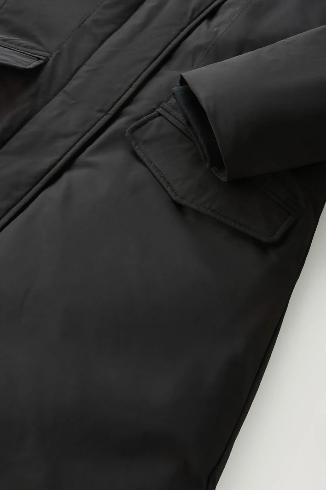 Parka>Woolrich Modern Vail Parka Con Cappuccio Staccabile Black