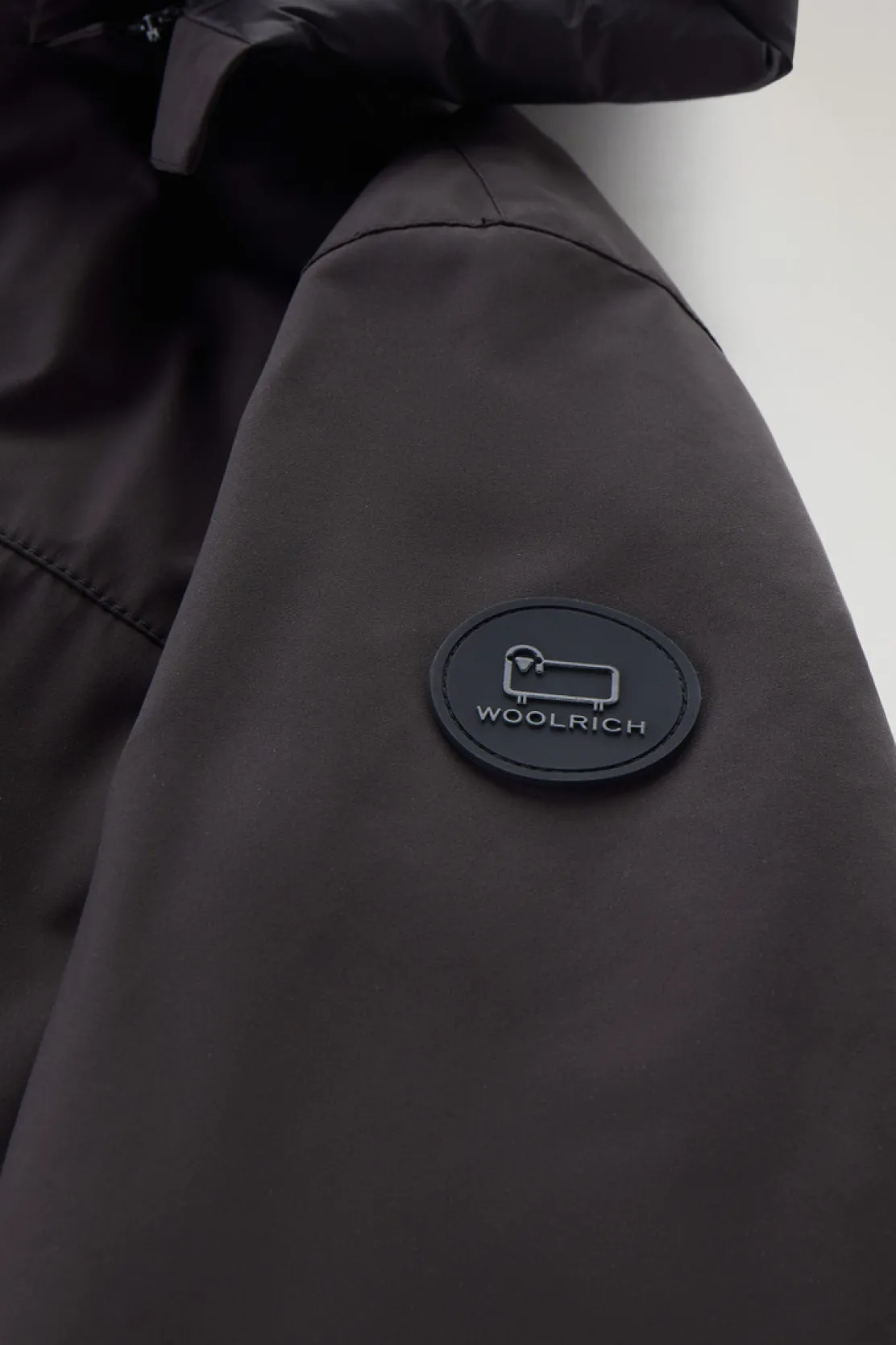 Impermeabili|Parka>Woolrich Mountain Parka In Nylon Elasticizzato Black
