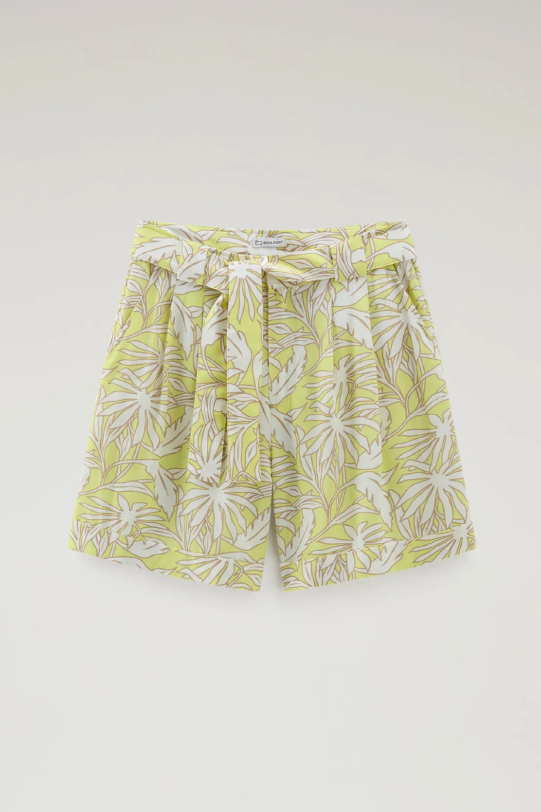 Pantaloni e pantaloncini>Woolrich Pantaloncini Con Stampa Tropical Sunny Lemon Flower