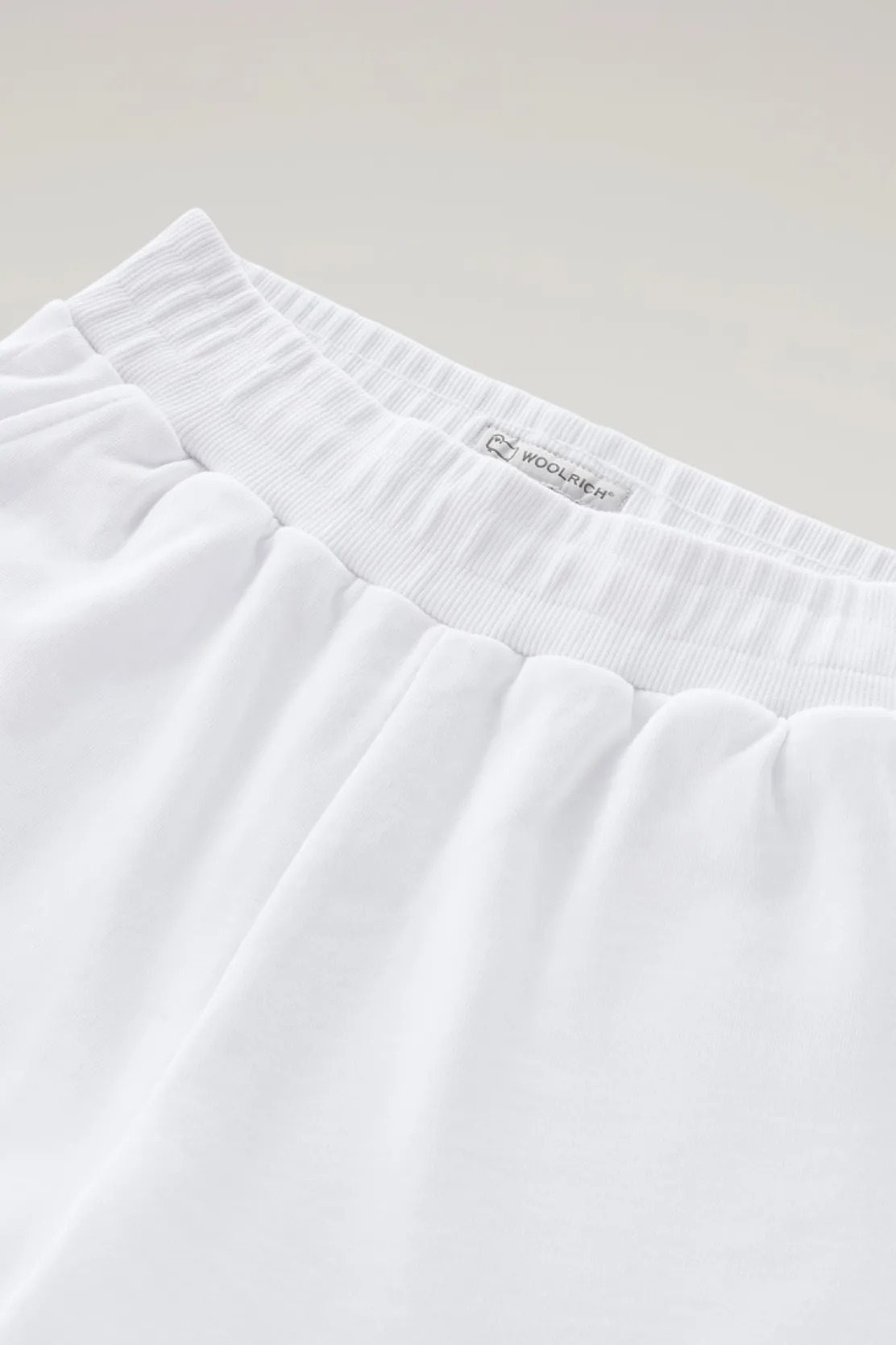 Abbigliamento>Woolrich Pantaloncini Da Bambina In Puro Cotone Felpato Bright White