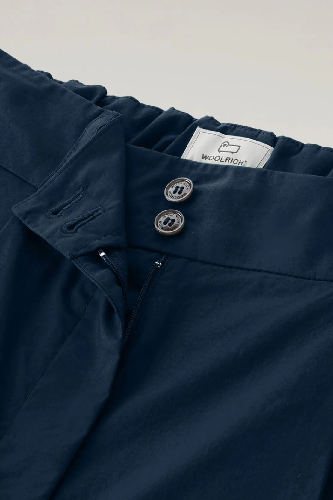 Pantaloni e pantaloncini>Woolrich Pantaloncini In Popeline Di Puro Cotone Melton Blue