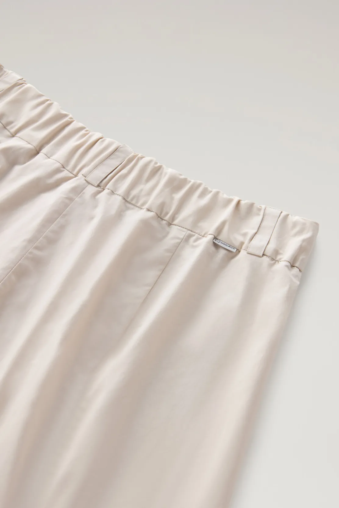 Pantaloni e pantaloncini>Woolrich Pantaloncini In Popeline Di Puro Cotone Light Oak