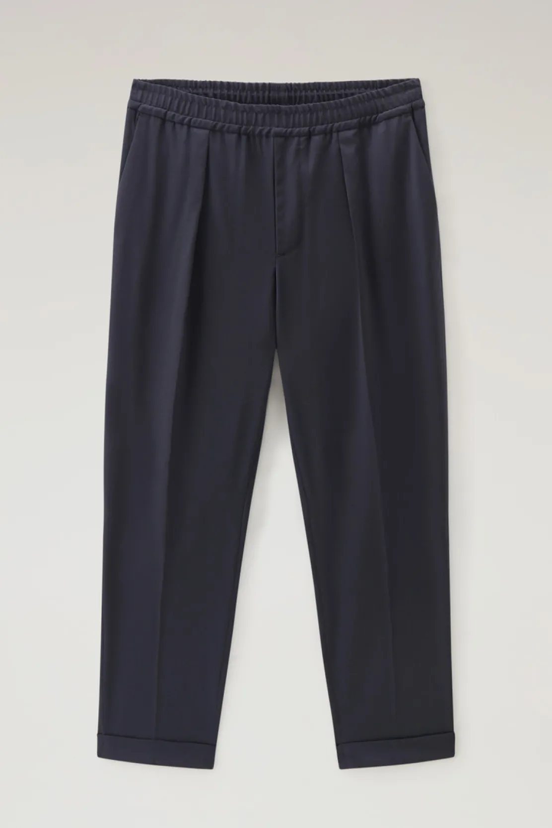 Pantaloni e pantaloncini>Woolrich Pantaloni Commuting In Misto Lana Eco-comfort Melton Blue