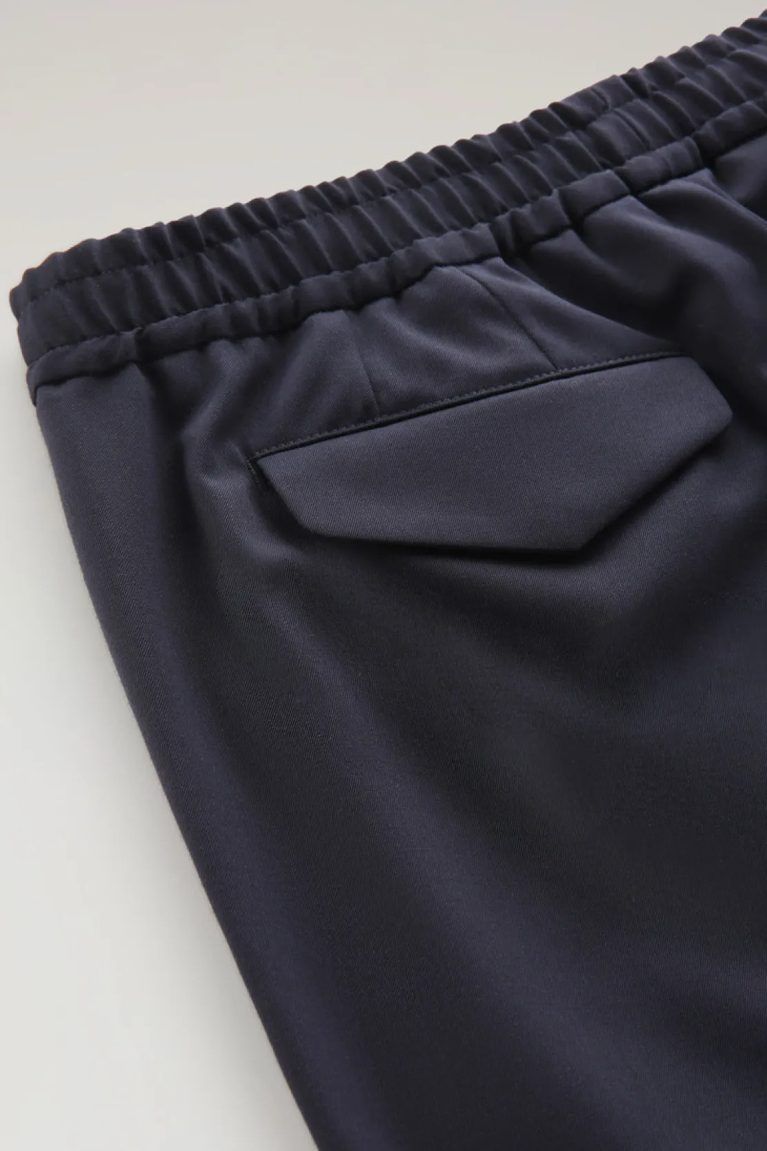 Pantaloni e pantaloncini>Woolrich Pantaloni Commuting In Misto Lana Eco-comfort Melton Blue