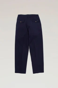Outdoor Label Designed in Japan|Pantaloni e pantaloncini>Woolrich Pantaloni In Cavalry Twill Di Misto Cotone Navy
