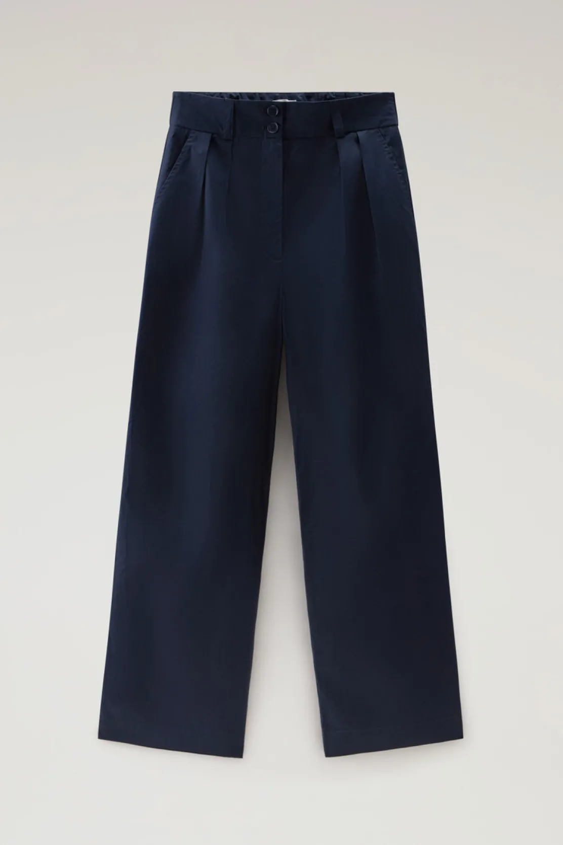 Pantaloni e pantaloncini>Woolrich Pantaloni In Popeline Di Puro Cotone Melton Blue