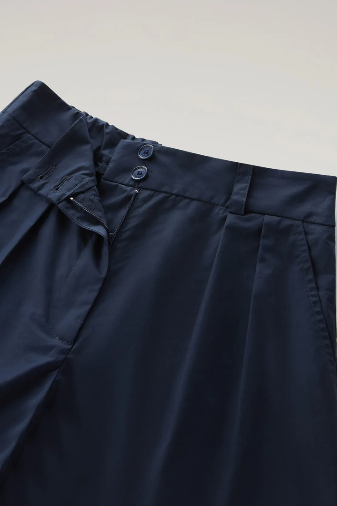Pantaloni e pantaloncini>Woolrich Pantaloni In Popeline Di Puro Cotone Melton Blue
