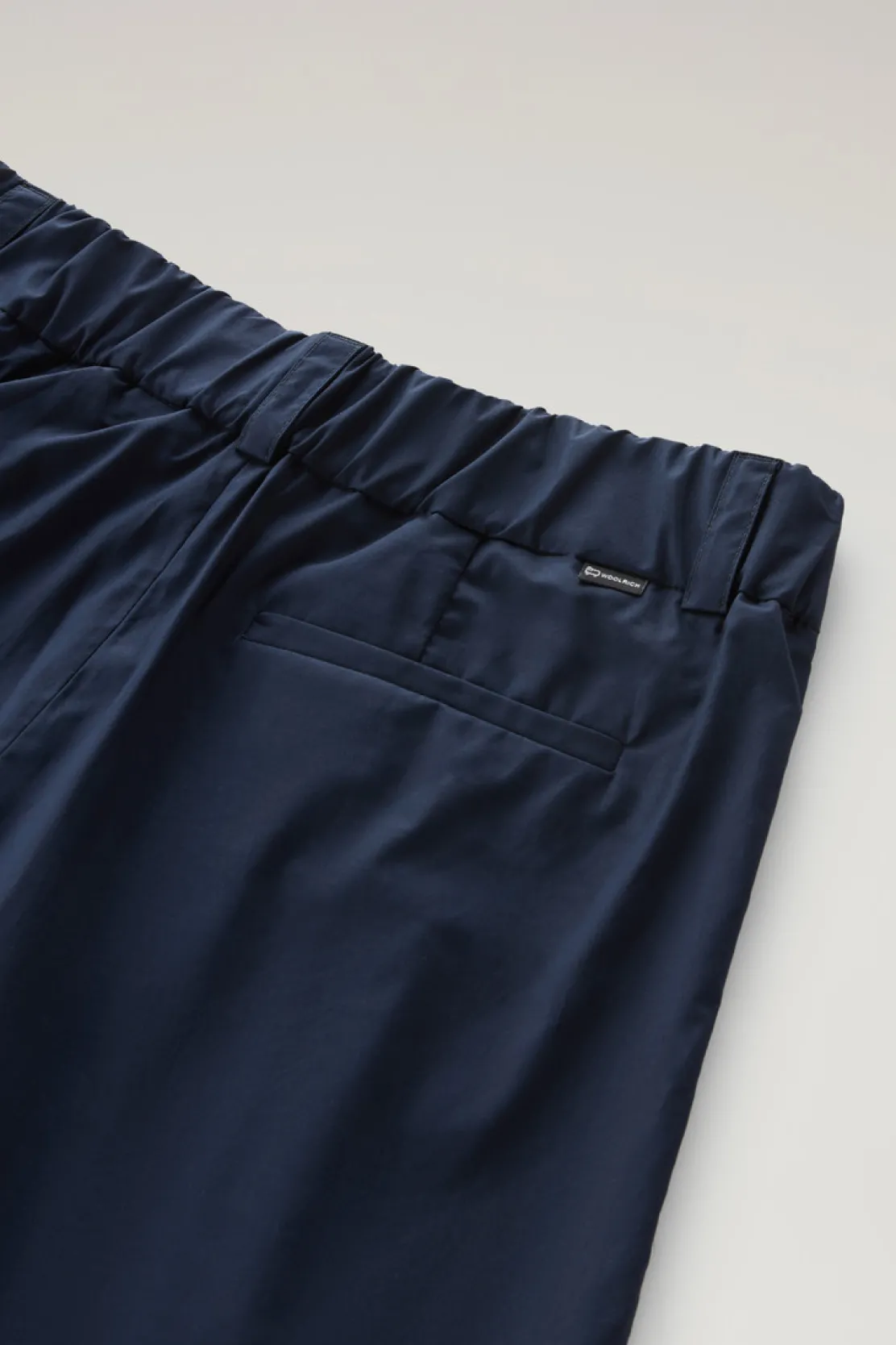 Pantaloni e pantaloncini>Woolrich Pantaloni In Popeline Di Puro Cotone Melton Blue