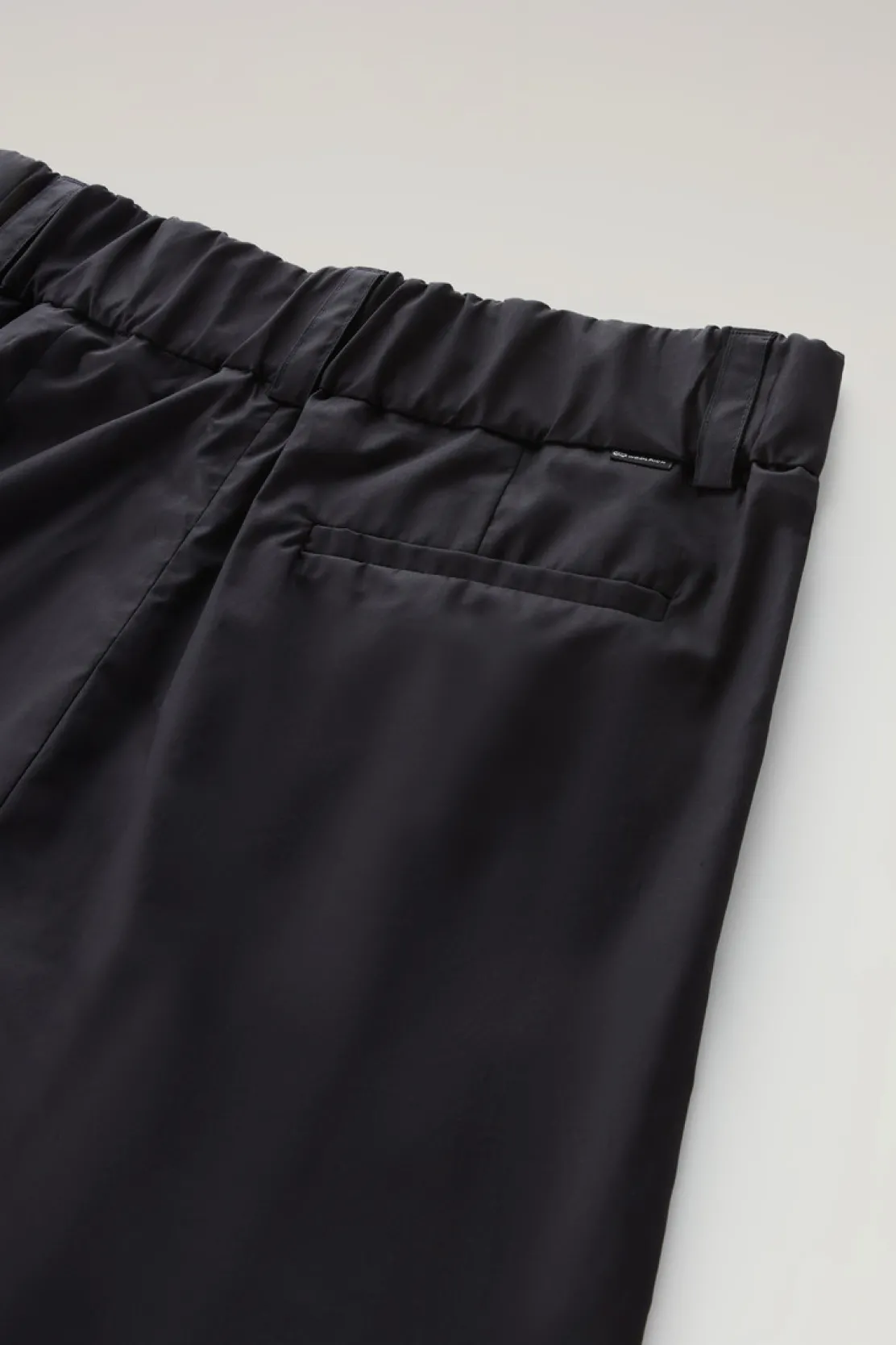 Pantaloni e pantaloncini>Woolrich Pantaloni In Popeline Di Puro Cotone Black