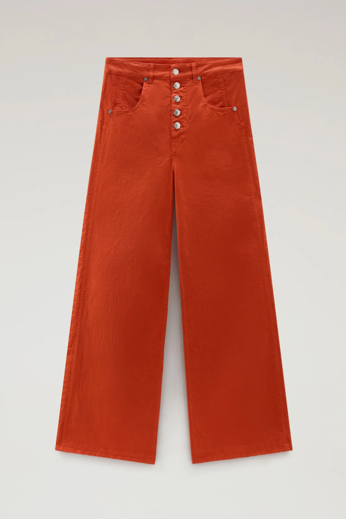 Pantaloni e pantaloncini>Woolrich Pantaloni In Twill Di Cotone Elasticizzato Tinto In Capo Koi
