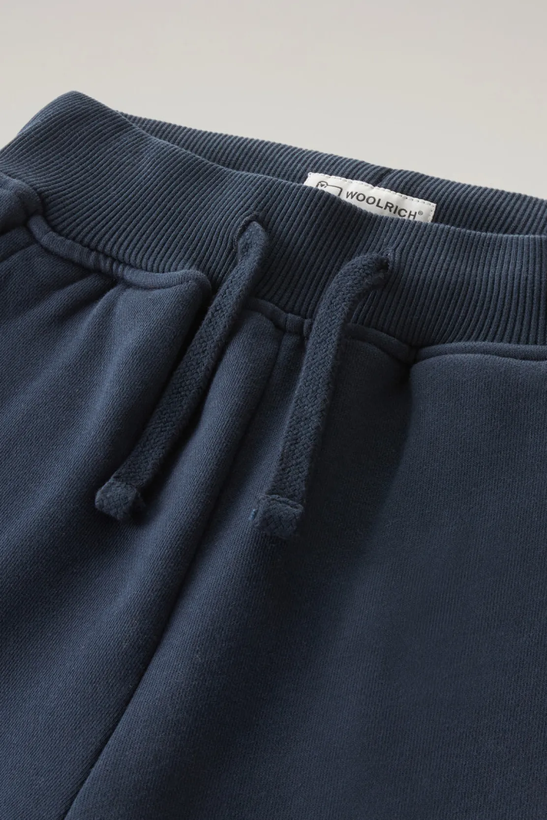 Abbigliamento>Woolrich Pantaloni Sportivi Da Bambina In Puro Cotone Melton Blue