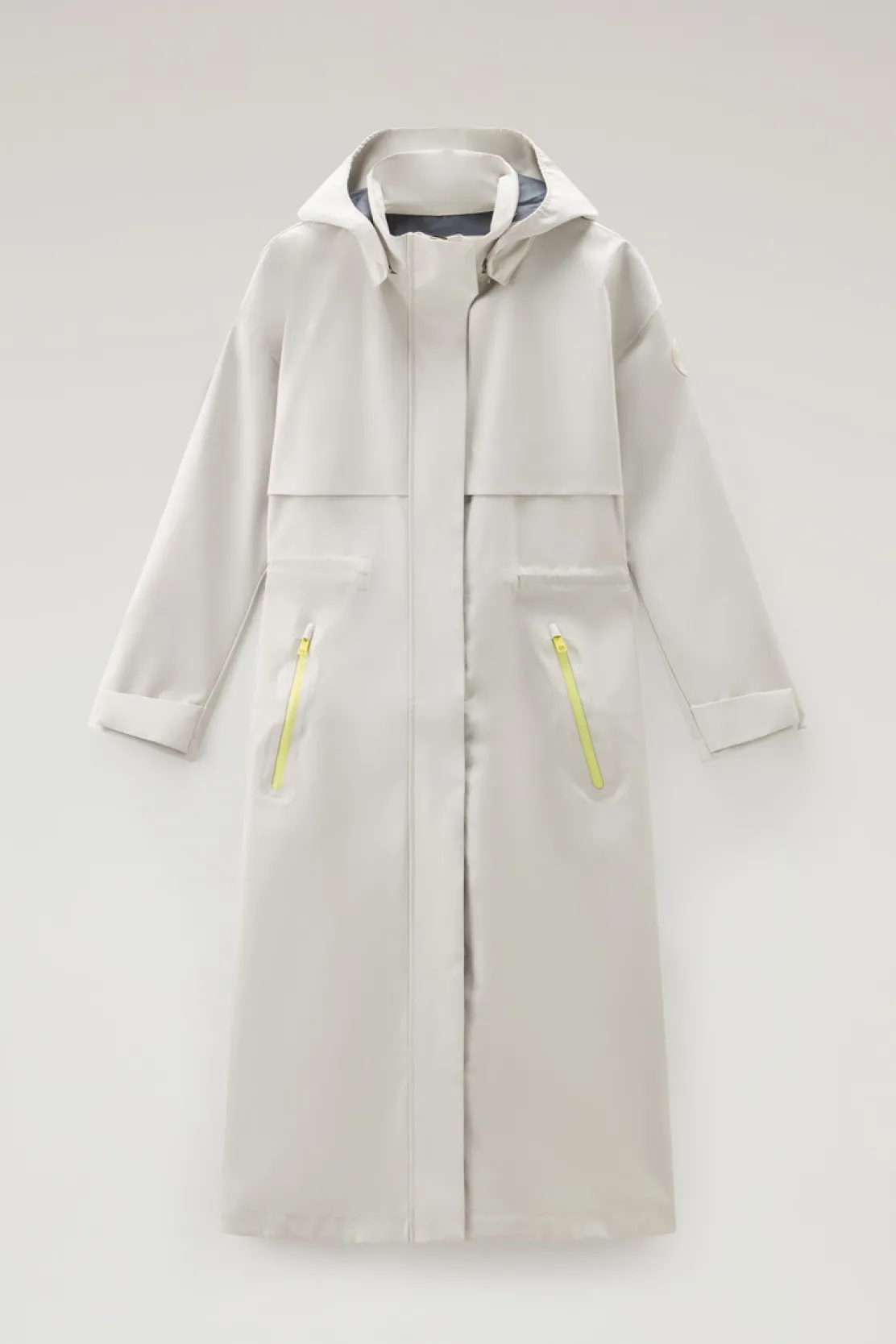 Impermeabili|Parka>Woolrich Parka Impermeabile In Tessuto Light Stretch Con Cappuccio Staccabile Light Oak