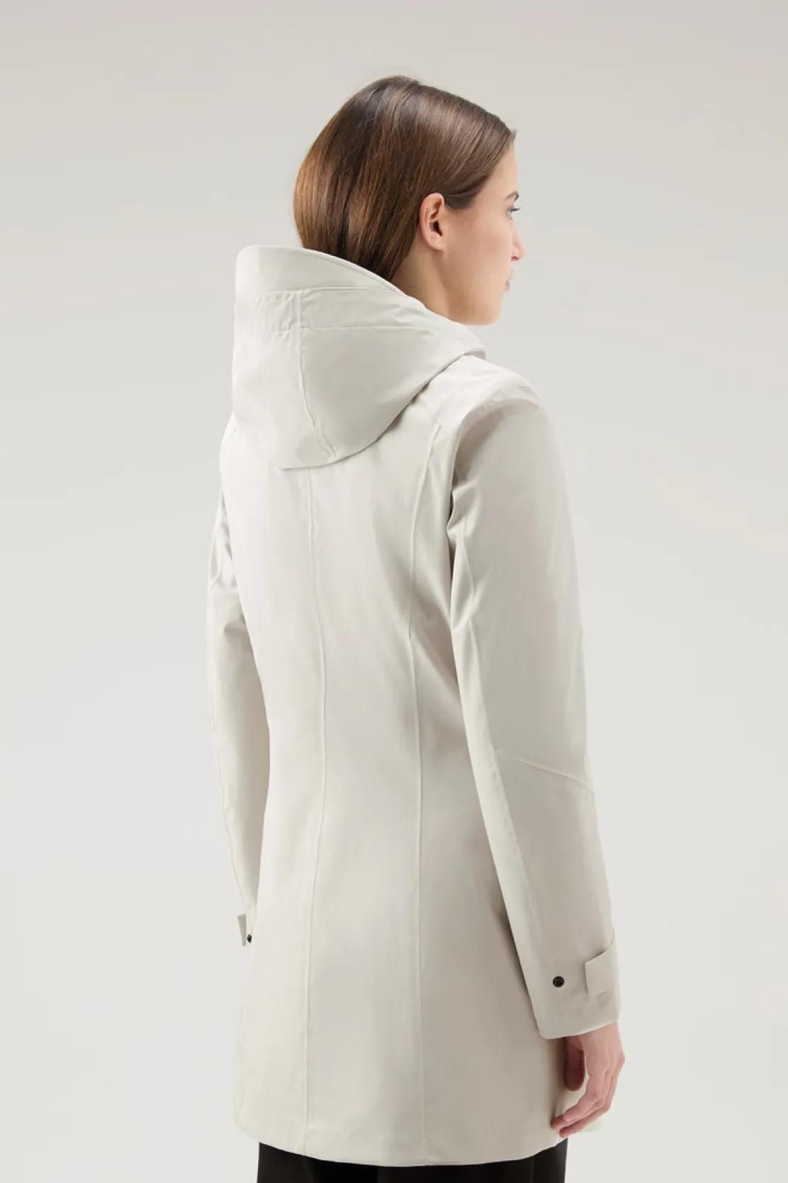 Impermeabili|Parka>Woolrich Parka Leggero Leavitt Impermeabile Con Cappuccio Light Oak