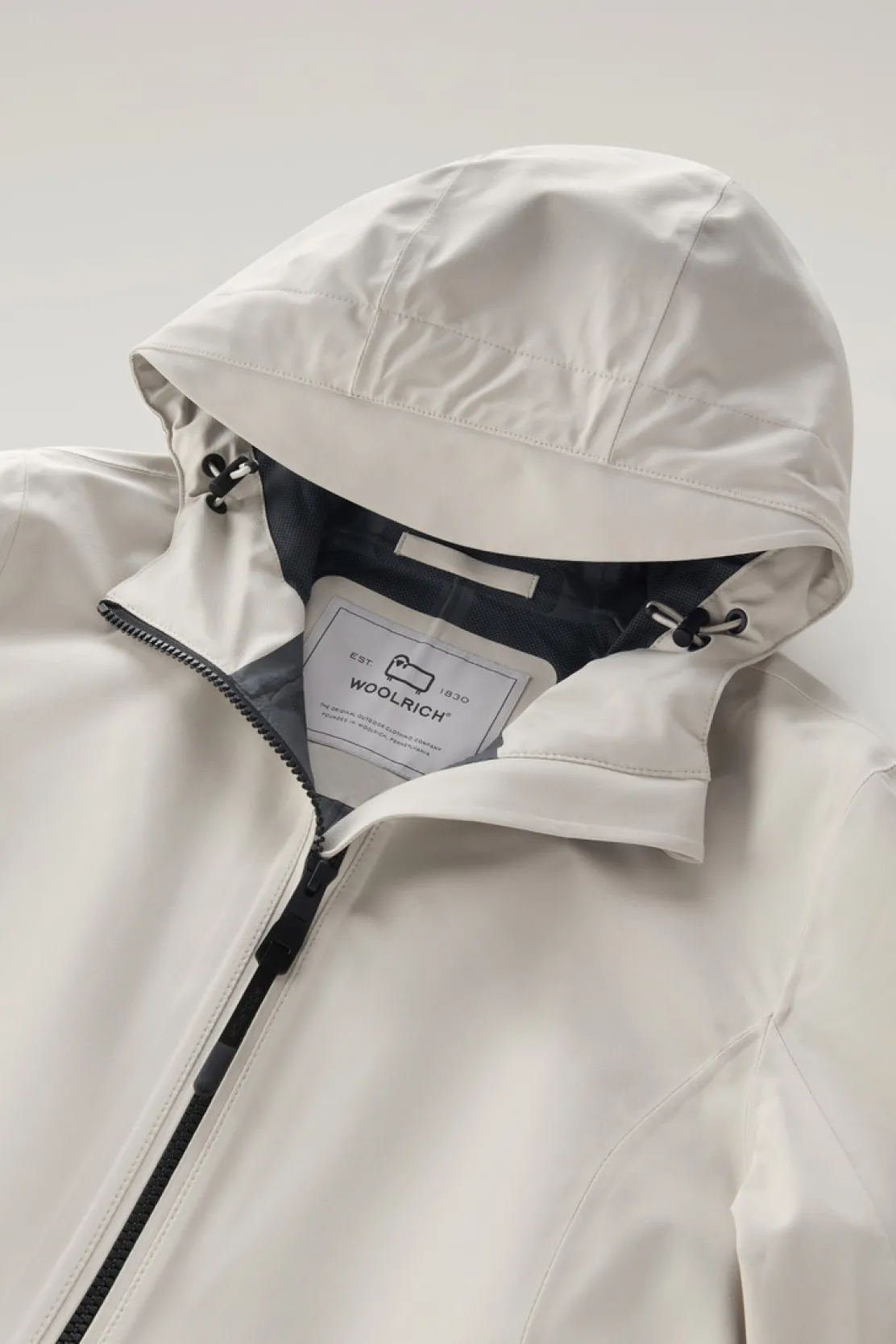 Impermeabili|Parka>Woolrich Parka Leggero Leavitt Impermeabile Con Cappuccio Light Oak