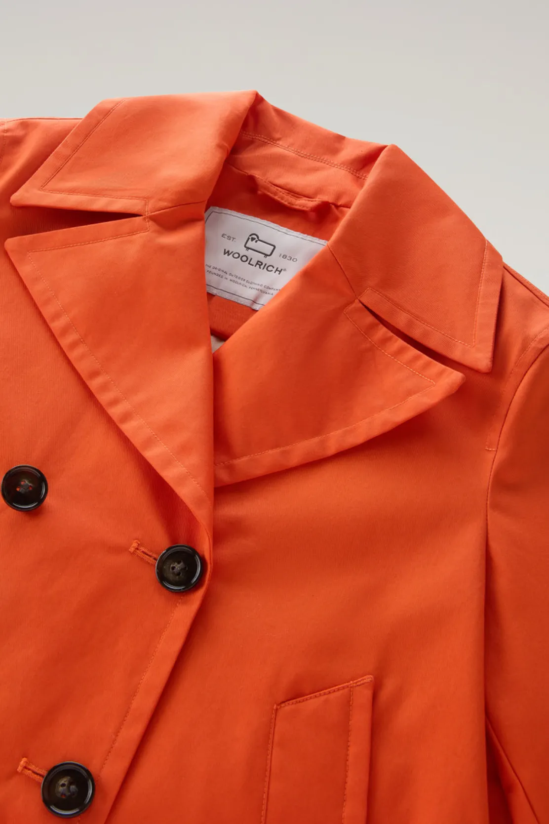 Giacche>Woolrich Peacoat Havice In Best Cotton Koi