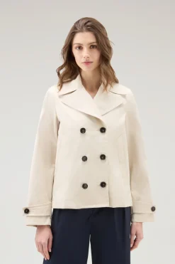 Giacche>Woolrich Peacoat Havice In Best Cotton Light Oak