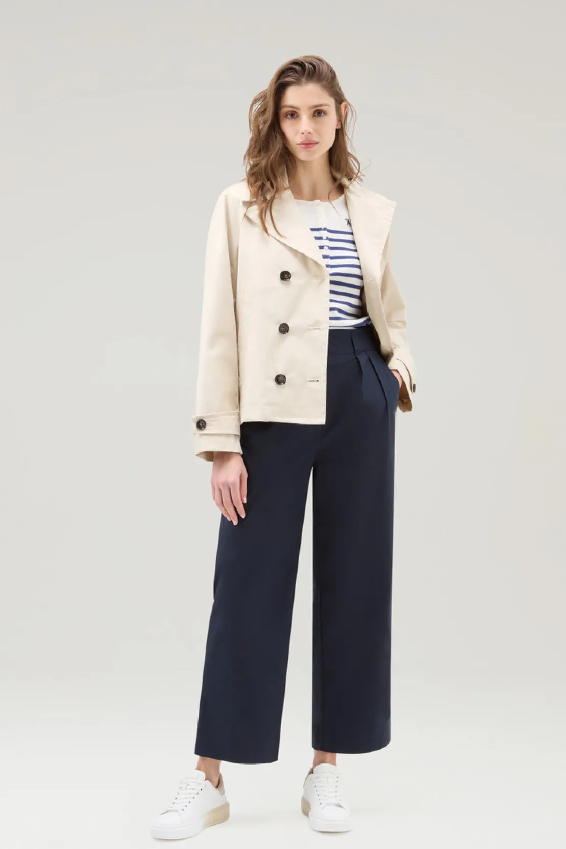 Giacche>Woolrich Peacoat Havice In Best Cotton Light Oak