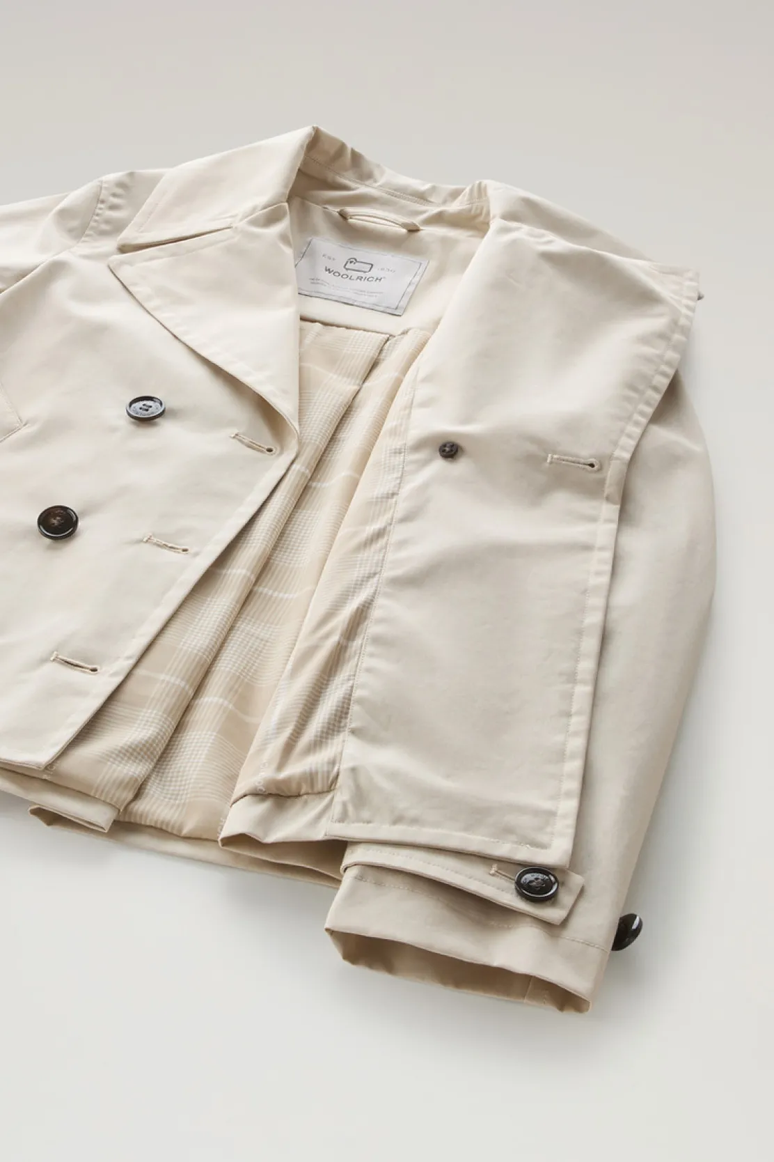 Giacche>Woolrich Peacoat Havice In Best Cotton Light Oak
