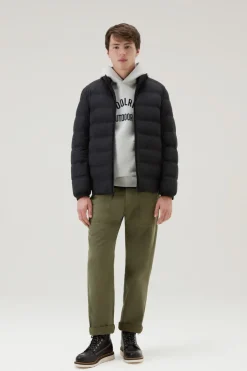 Piumini|Giacche>Woolrich Piumino Bering In Nylon Elasticizzato Black