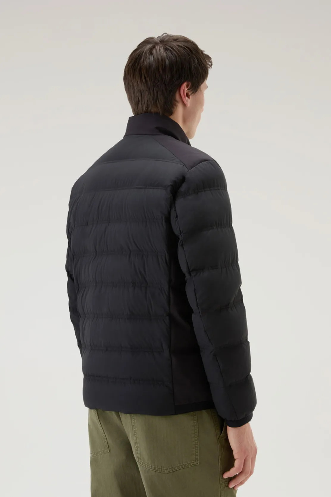 Piumini|Giacche>Woolrich Piumino Bering In Nylon Elasticizzato Black