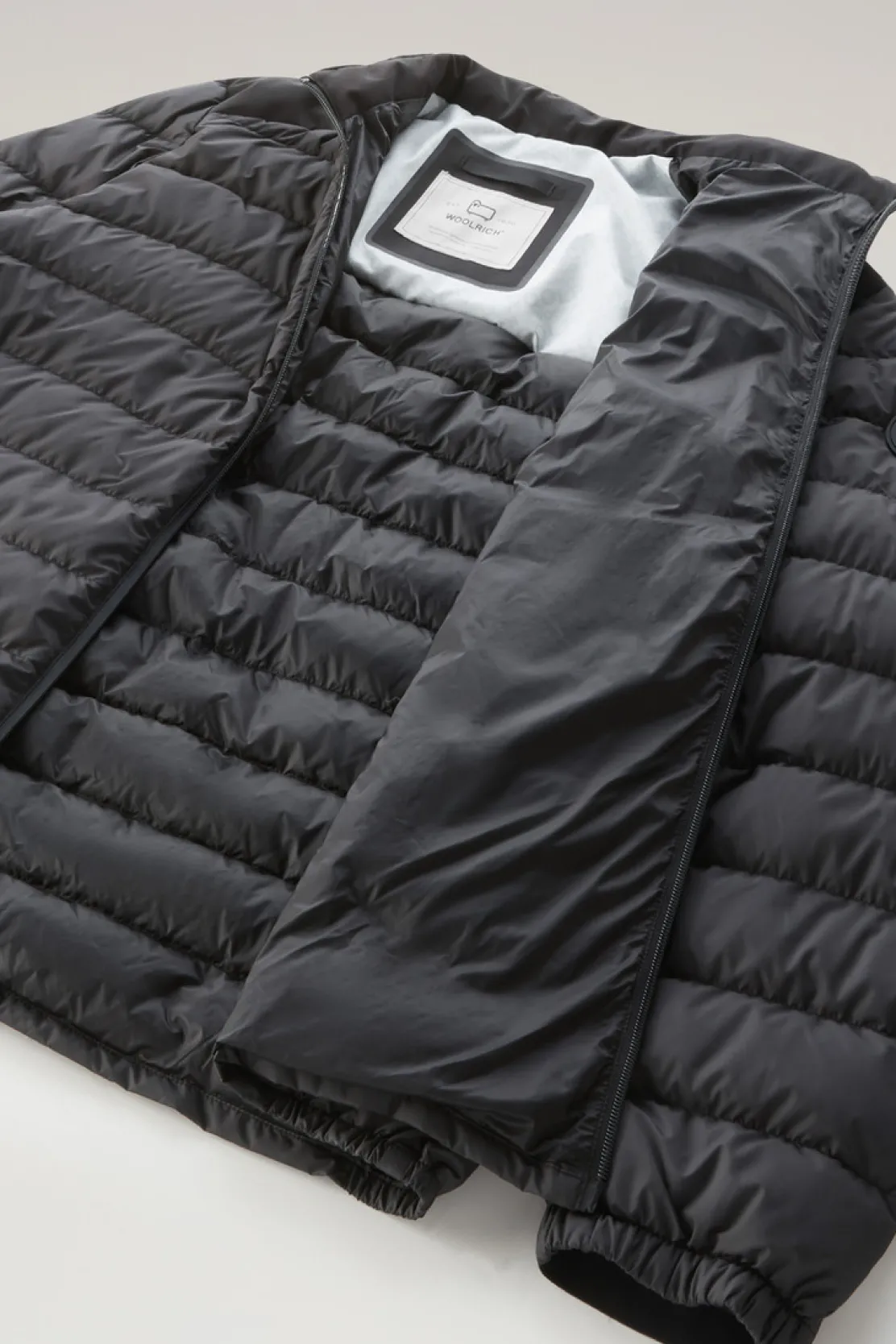 Piumini leggeri>Woolrich Piumino Ibrido Leggero Bering Tech In Microfibra Black
