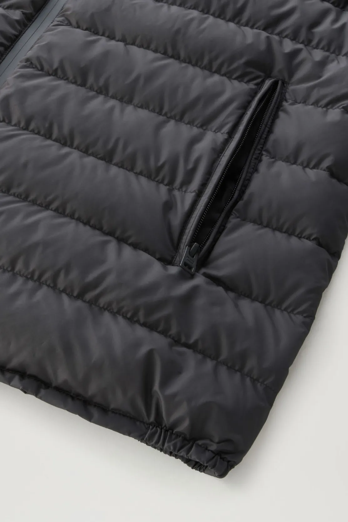 Piumini leggeri>Woolrich Piumino Ibrido Leggero Bering Tech In Microfibra Black