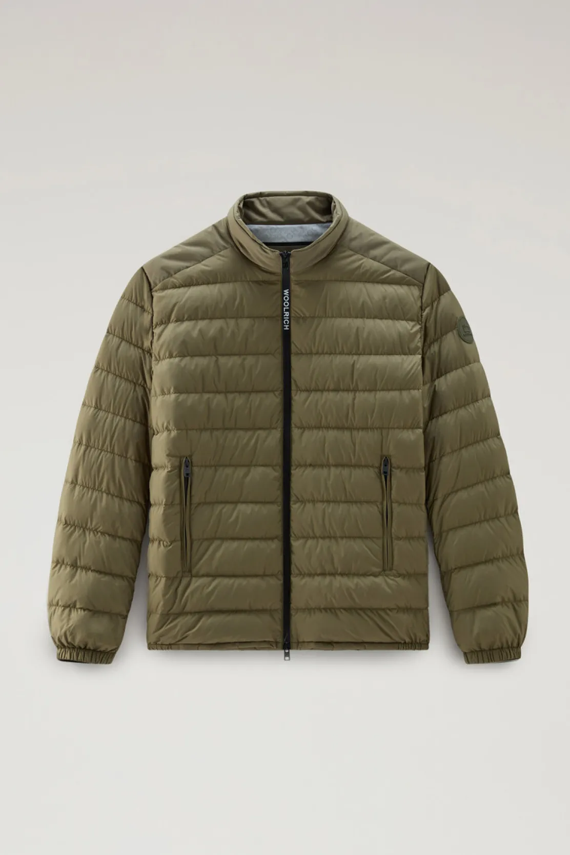 Piumini leggeri>Woolrich Piumino Ibrido Leggero Bering Tech In Microfibra Lake Olive
