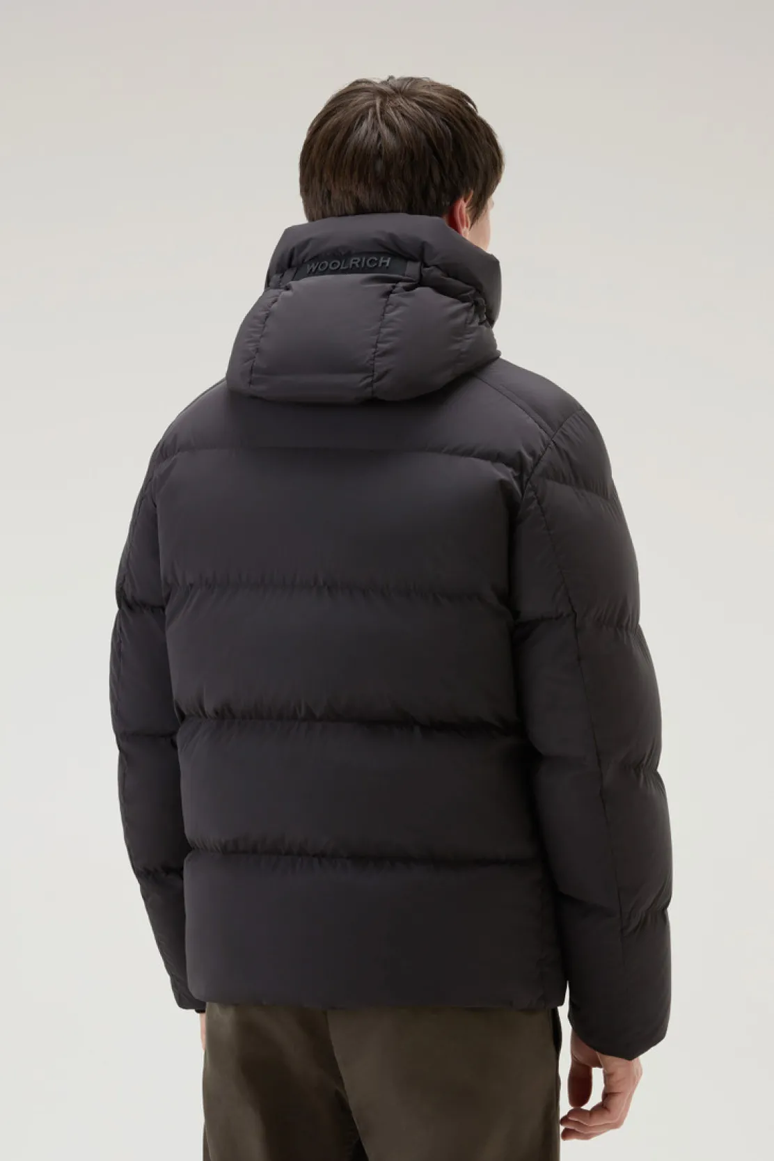 Piumini|Giacche>Woolrich Piumino Premium In Nylon Elasticizzato Black