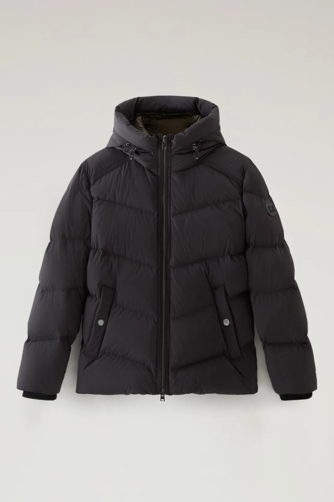 Piumini|Giacche>Woolrich Piumino Premium In Nylon Elasticizzato Black