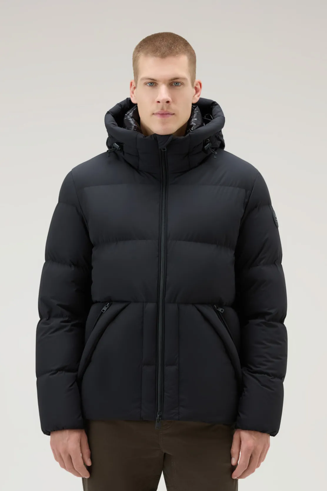 Piumini|Giacche>Woolrich Piumino Sierra Supreme In Nylon Elasticizzato Black