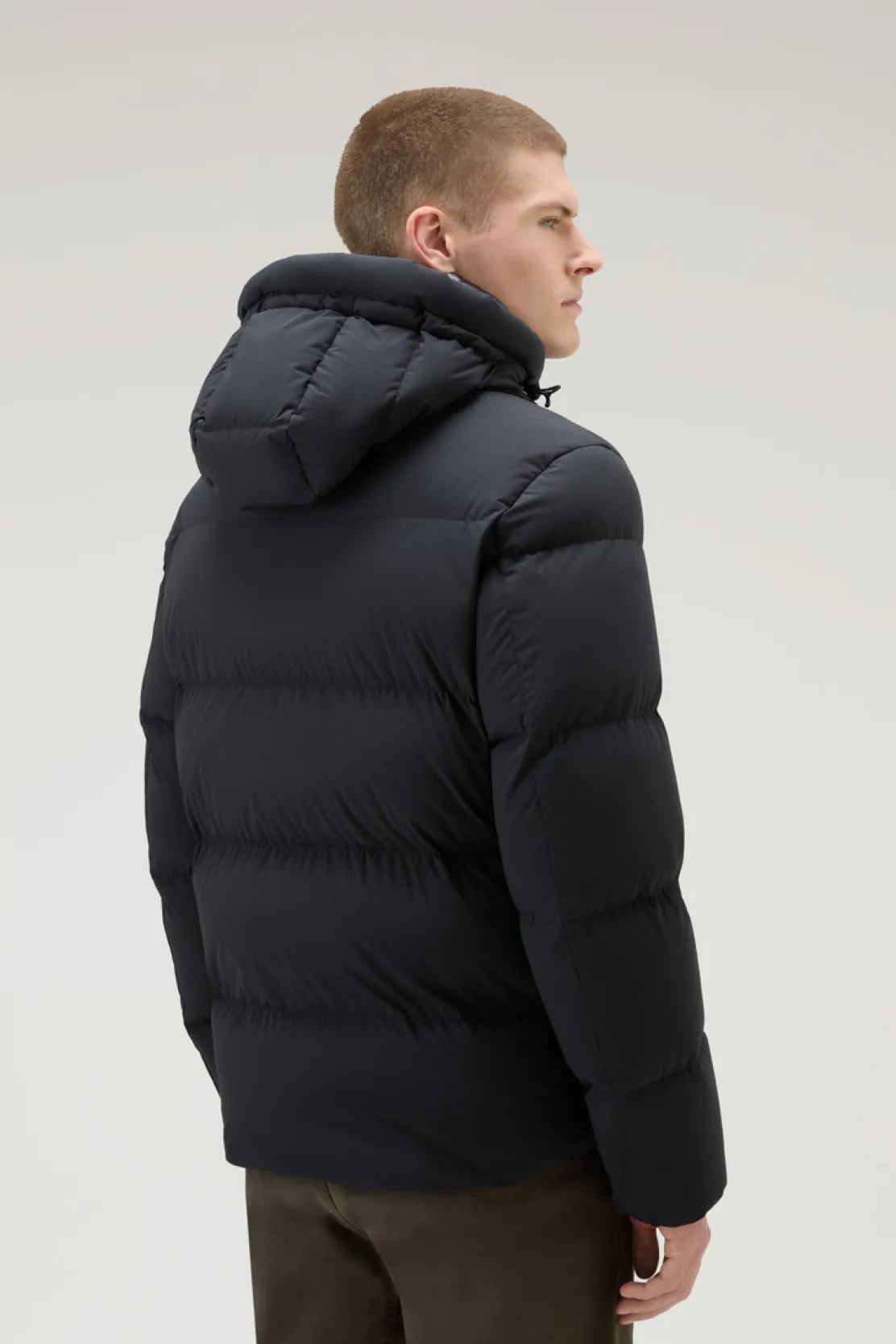 Piumini|Giacche>Woolrich Piumino Sierra Supreme In Nylon Elasticizzato Black
