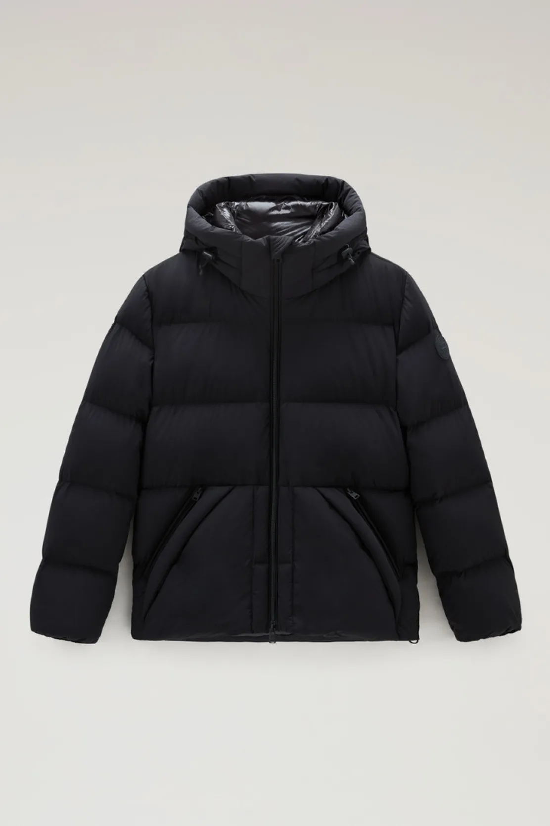 Piumini|Giacche>Woolrich Piumino Sierra Supreme In Nylon Elasticizzato Black