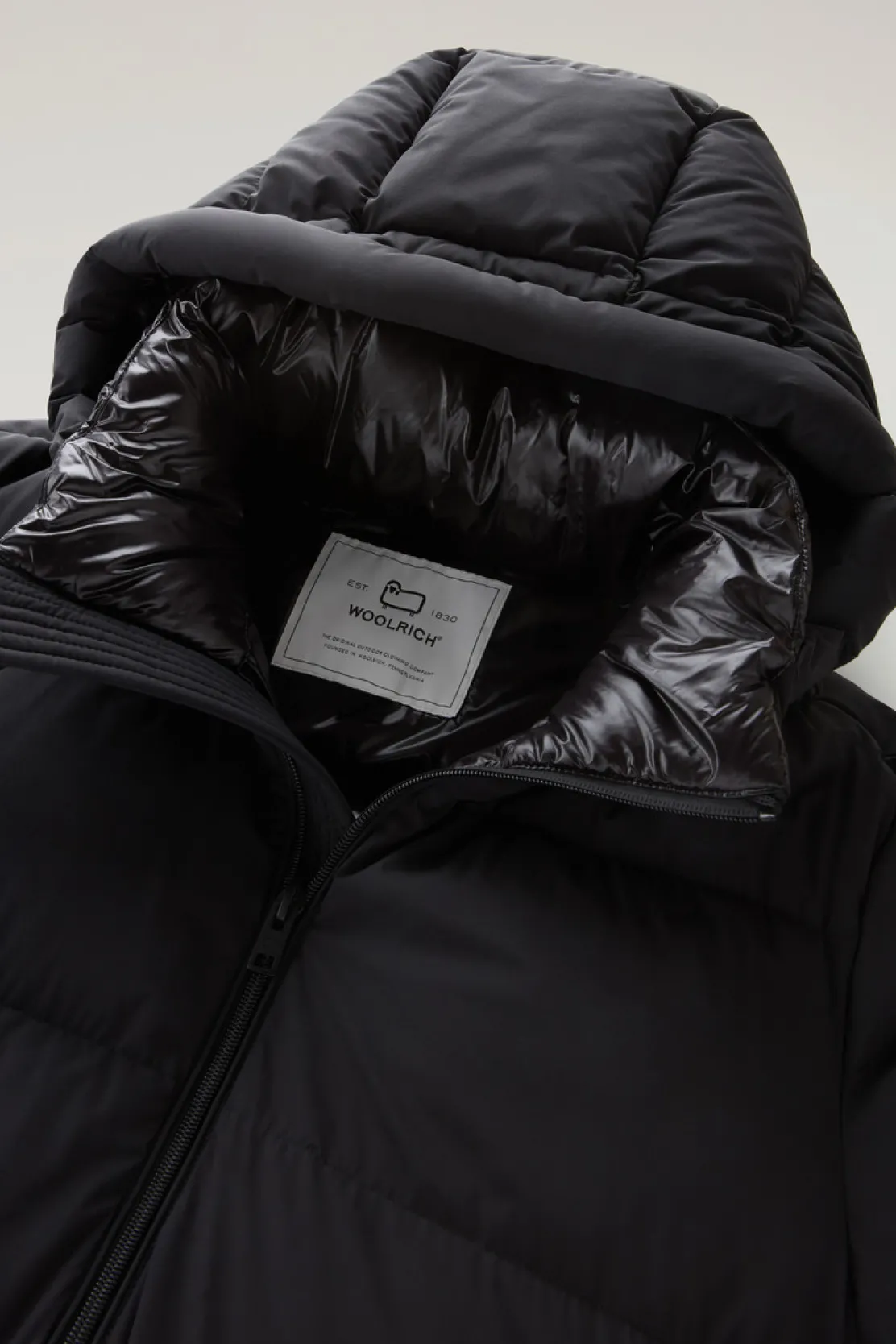 Piumini|Giacche>Woolrich Piumino Sierra Supreme In Nylon Elasticizzato Black