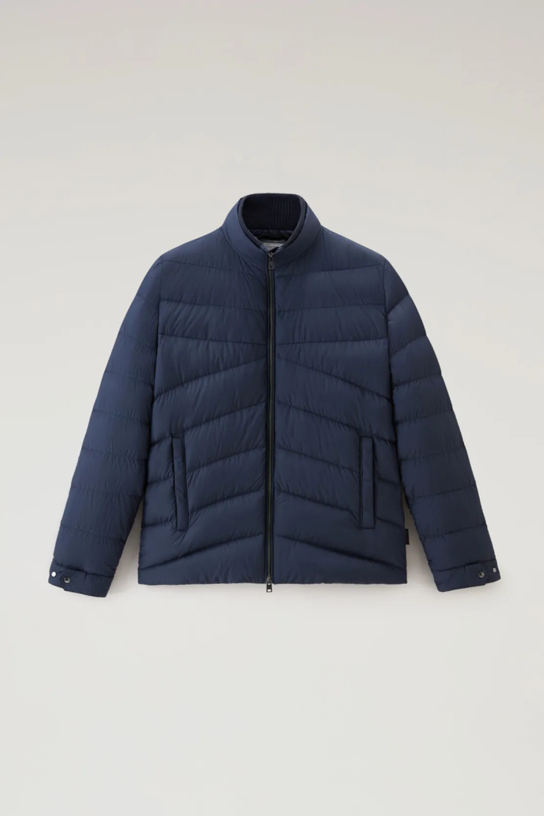 Piumini|Giacche>Woolrich Piumino Sundance Trapuntato In Microfibra Melton Blue