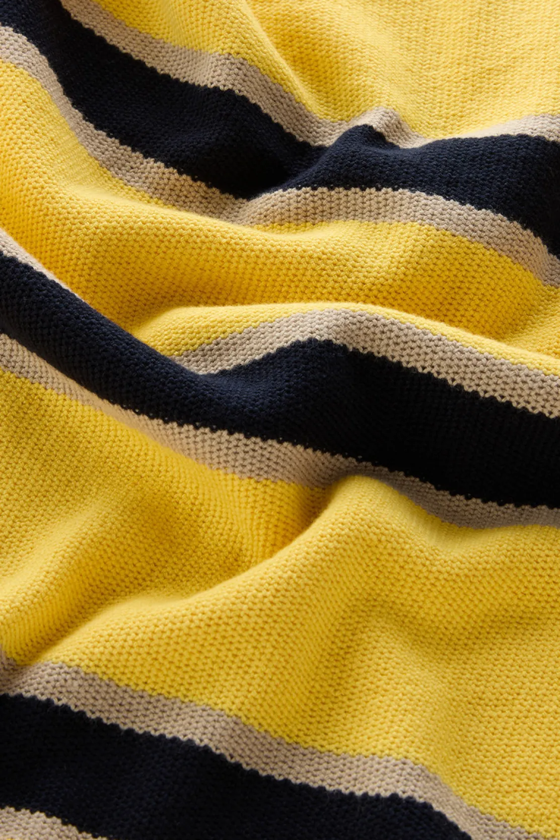 Maglieria>Woolrich Polo In Maglia A Maniche Lunghe Light Golden Glow Stripe